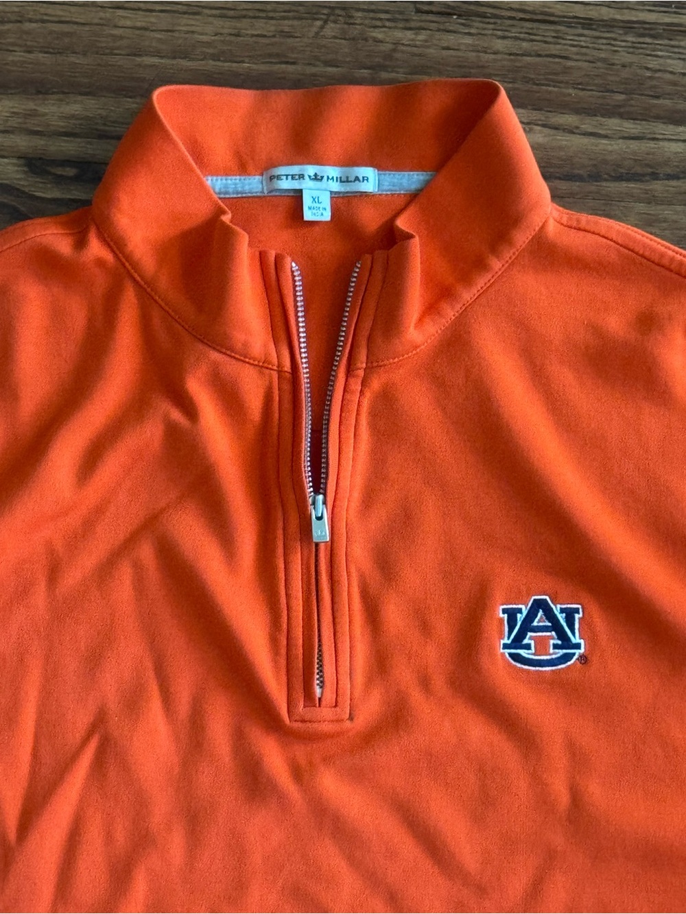 Peter Millar 1/4 Zip Pullover with Auburn Logo